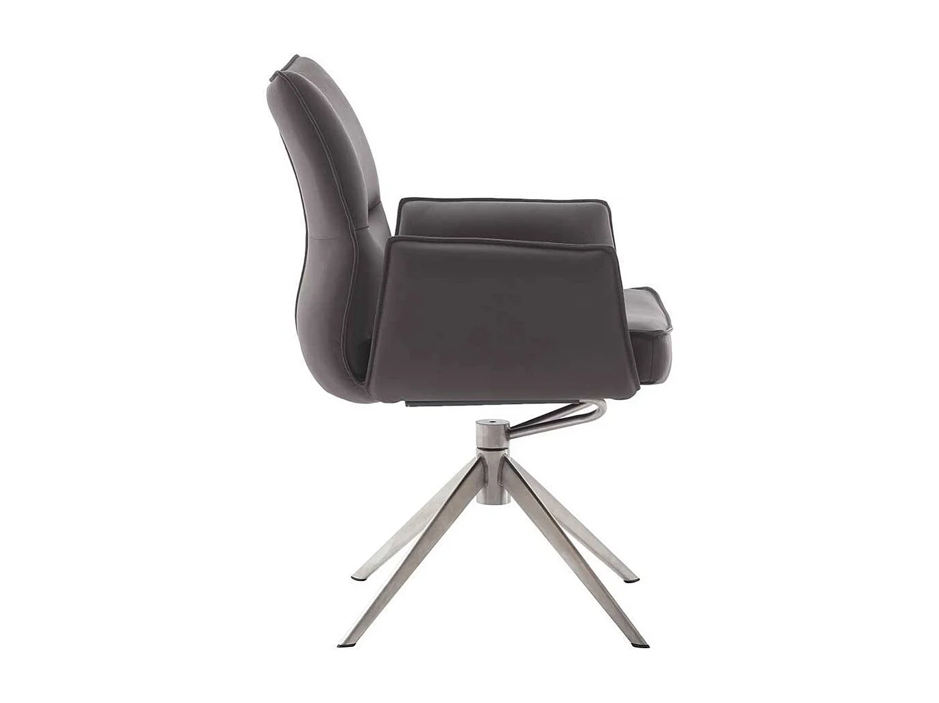 Stuhl Esszimmer Essstuhl drehbar aus Echtleder (2er Set)