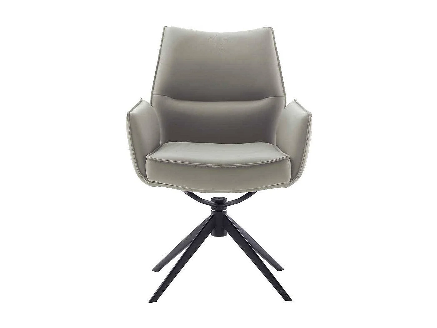 Esszimmerstuhl Armstuhl in Cremeweiß drehbar (2er Set)