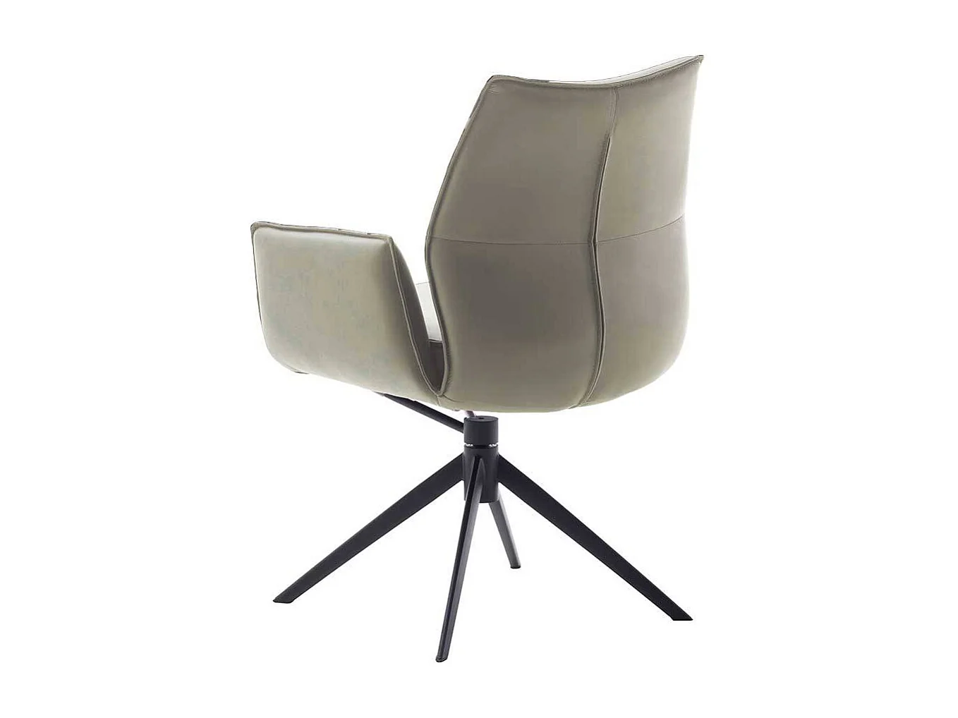 Esszimmerstuhl Armstuhl in Cremeweiß drehbar (2er Set)