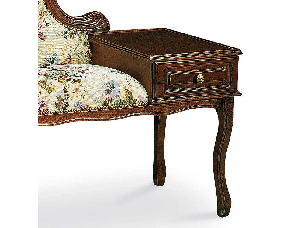 Telefonbank im Barock Design floralem Muster