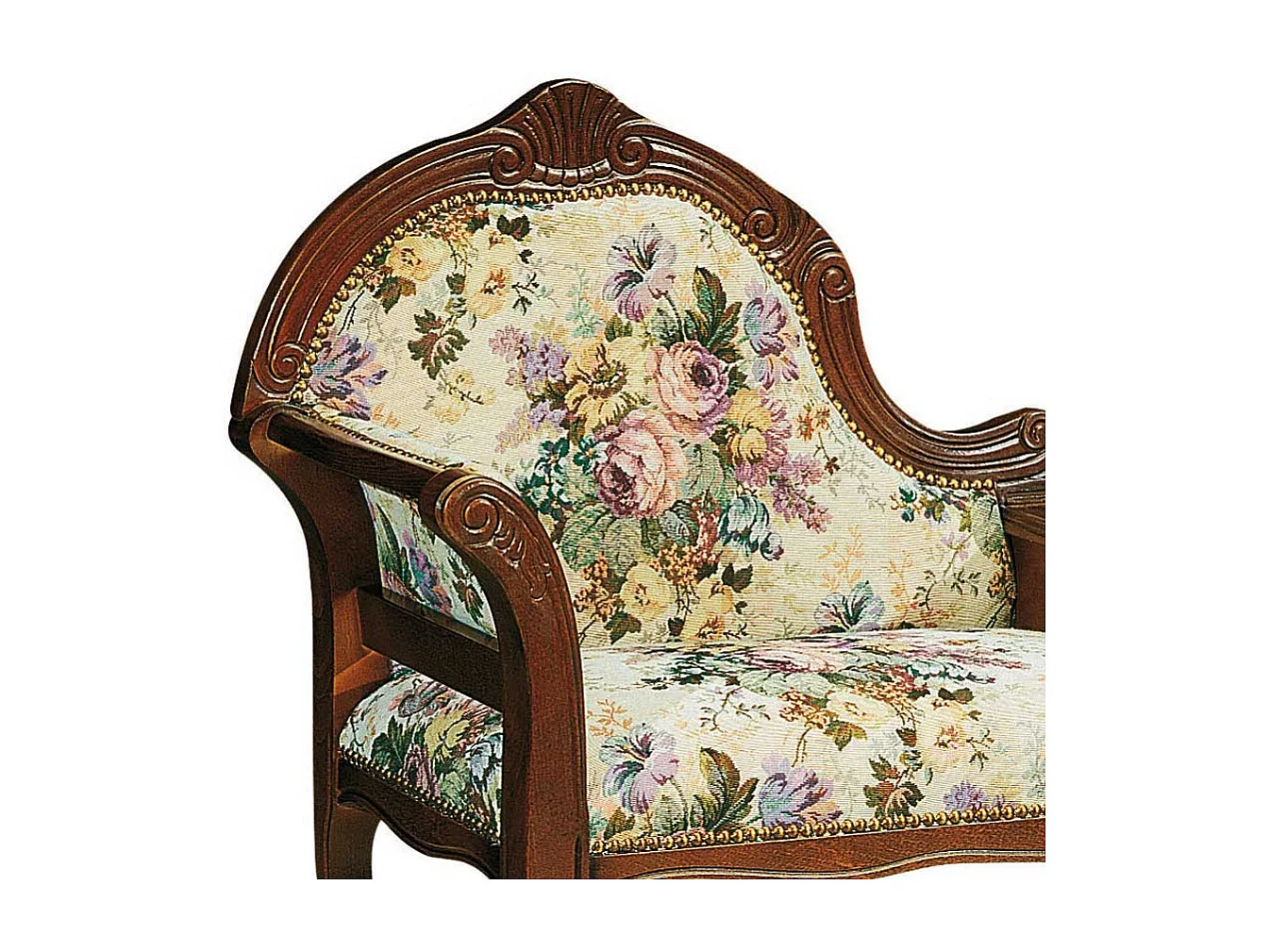 Telefonbank im Barock Design floralem Muster