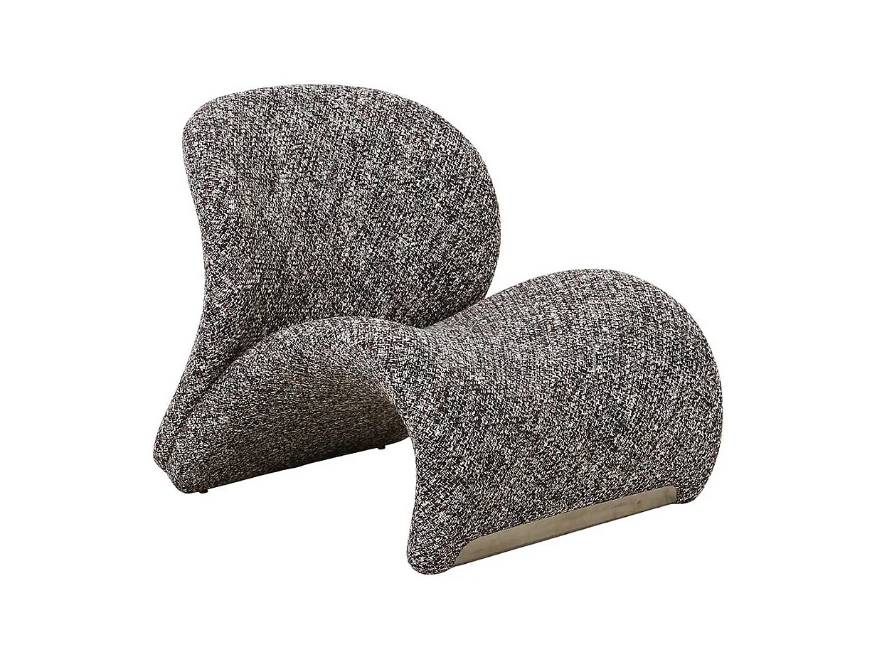 Designersessel Polstersessel in modernem Design aus Strukturstoff