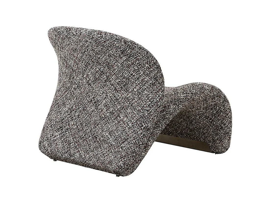 Designersessel Polstersessel in modernem Design aus Strukturstoff