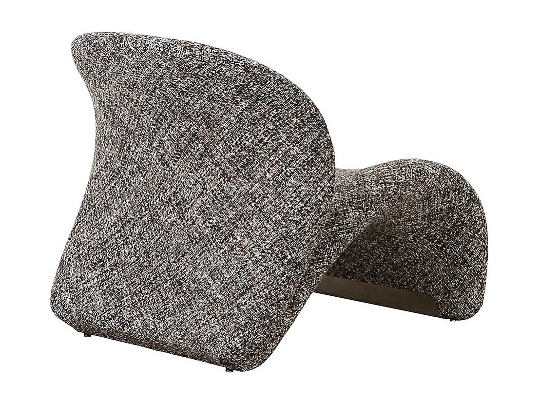 Designersessel Polstersessel in modernem Design aus Strukturstoff