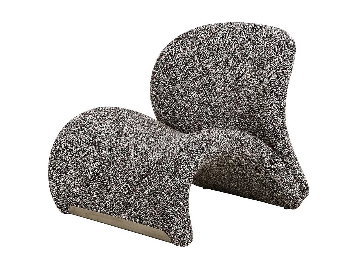 Designersessel Polstersessel in modernem Design aus Strukturstoff