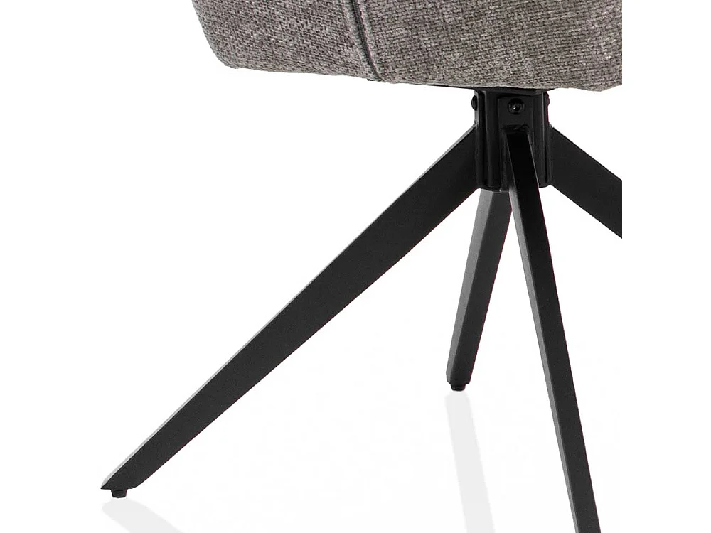 Esszimmerarmlehnstuhl Stuhl aus Echtleder und Boucle Stoff (2er Set)