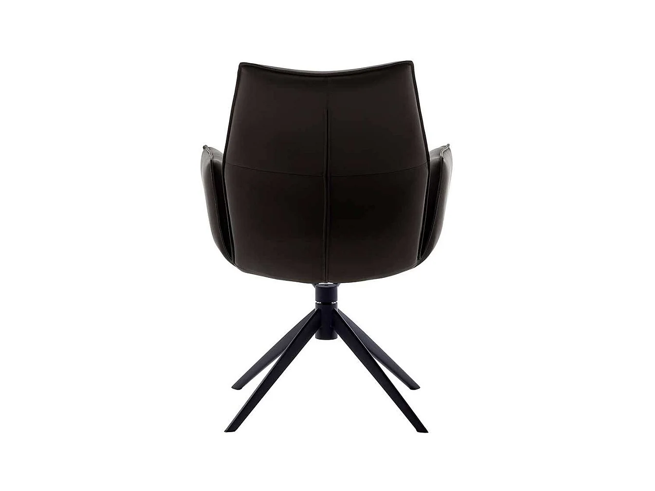 Sessel Lederstuhl drehbar mit Armlehnen (2er Set)