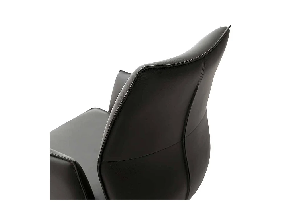 Sessel Lederstuhl drehbar mit Armlehnen (2er Set)