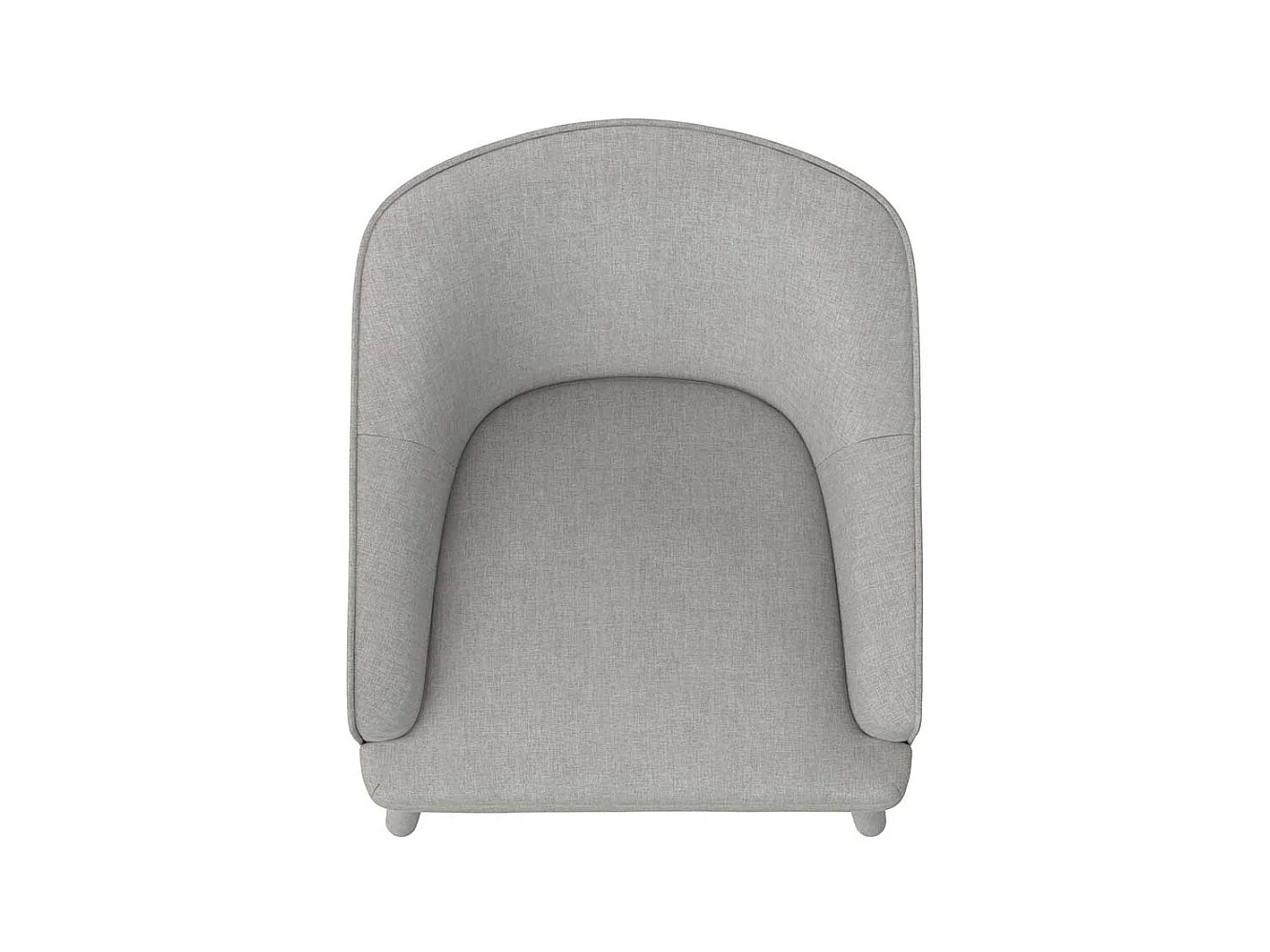 Moderner Einzelsessel in Hellgrau 46 cm Sitzhöhe