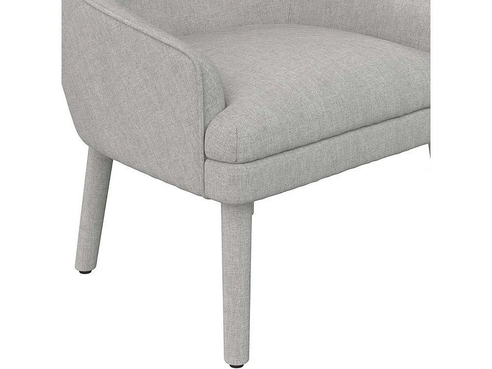 Moderner Einzelsessel in Hellgrau 46 cm Sitzhöhe