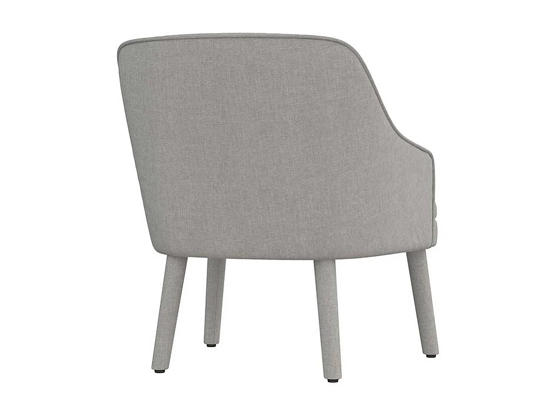 Moderner Einzelsessel in Hellgrau 46 cm Sitzhöhe