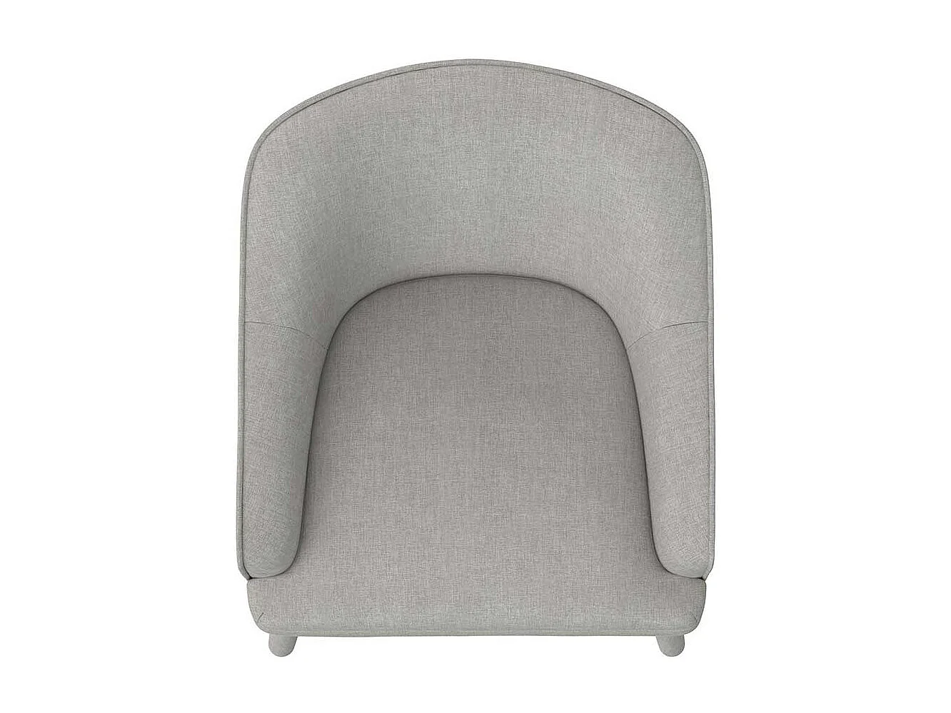 Moderner Einzelsessel in Hellgrau 46 cm Sitzhöhe