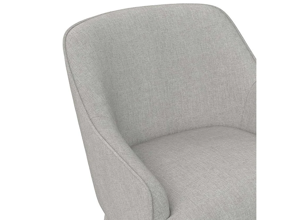 Moderner Einzelsessel in Hellgrau 46 cm Sitzhöhe