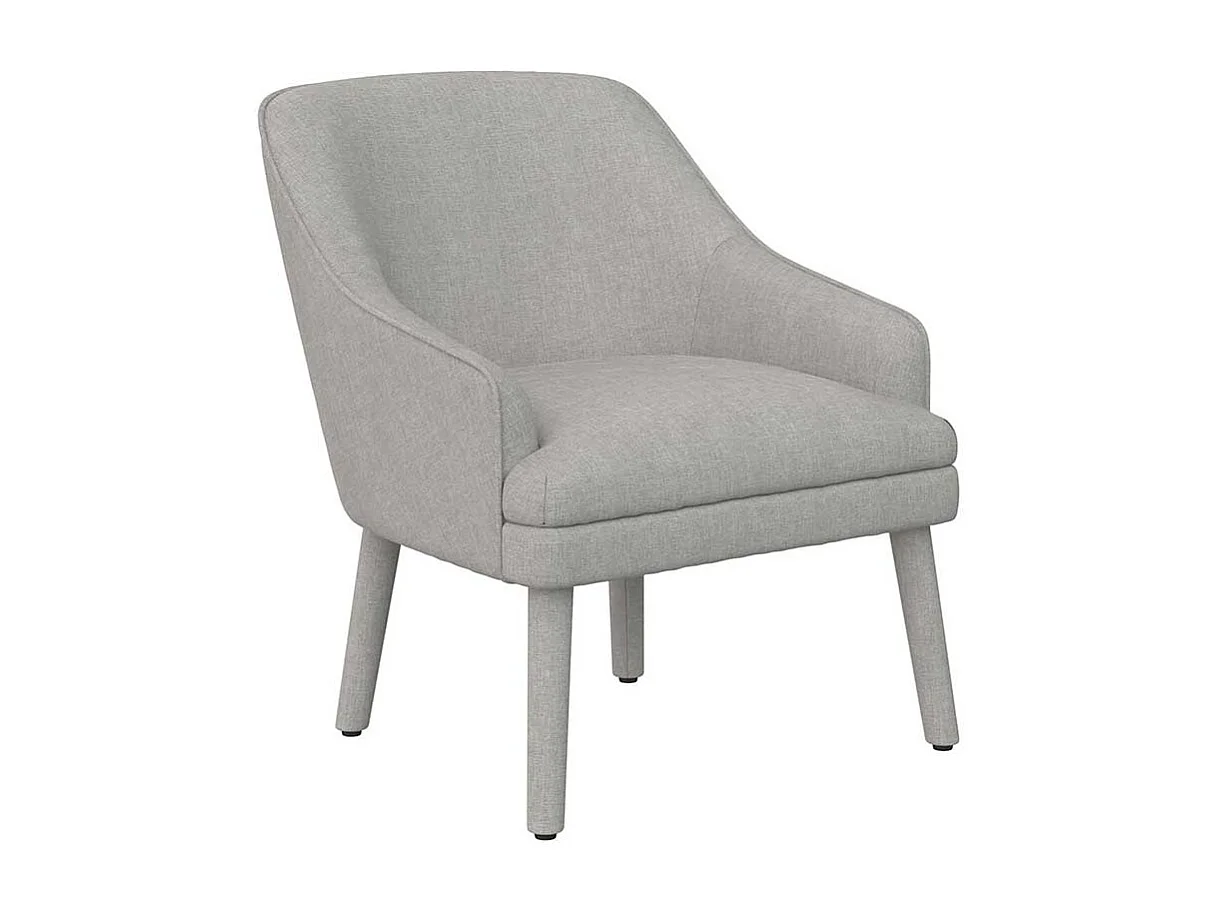 Moderner Einzelsessel in Hellgrau 46 cm Sitzhöhe