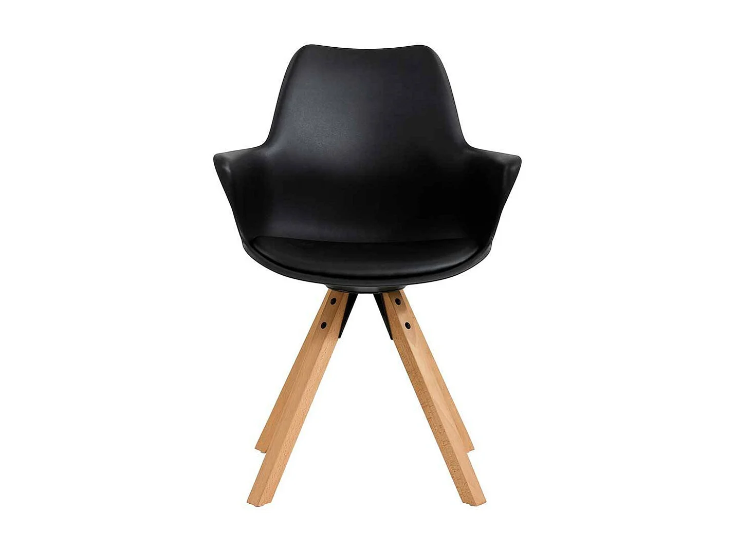 Kunsttoff Schalen Stühle in Schwarz Skandi Design (2er Set)