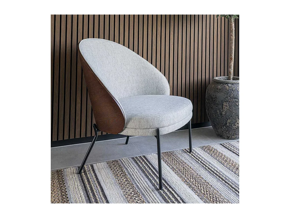 Polstersessel Designsessel im Retrostil mit Vierfußgestell aus Metall