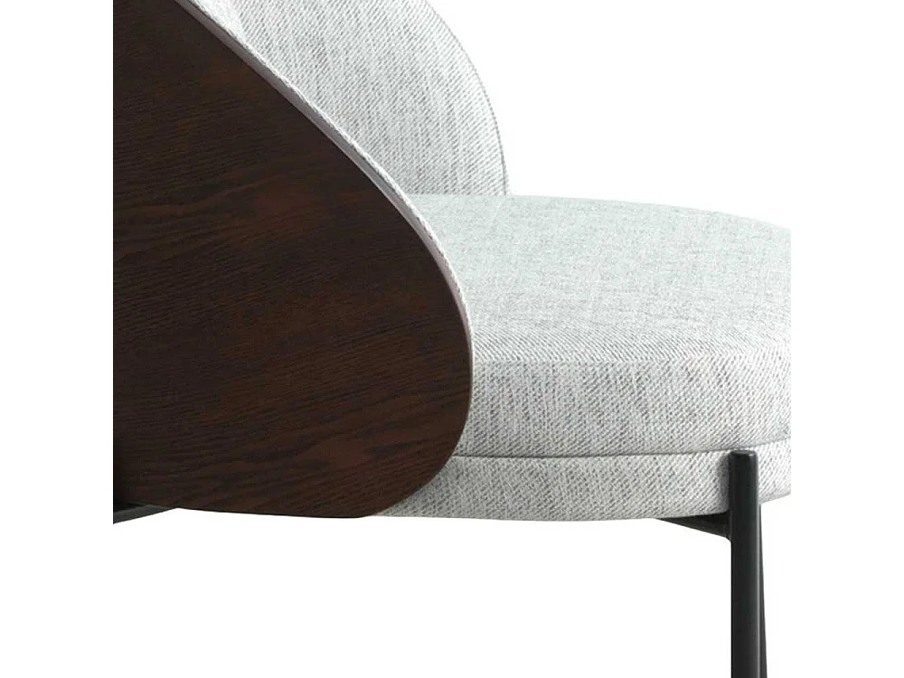 Polstersessel Designsessel im Retrostil mit Vierfußgestell aus Metall