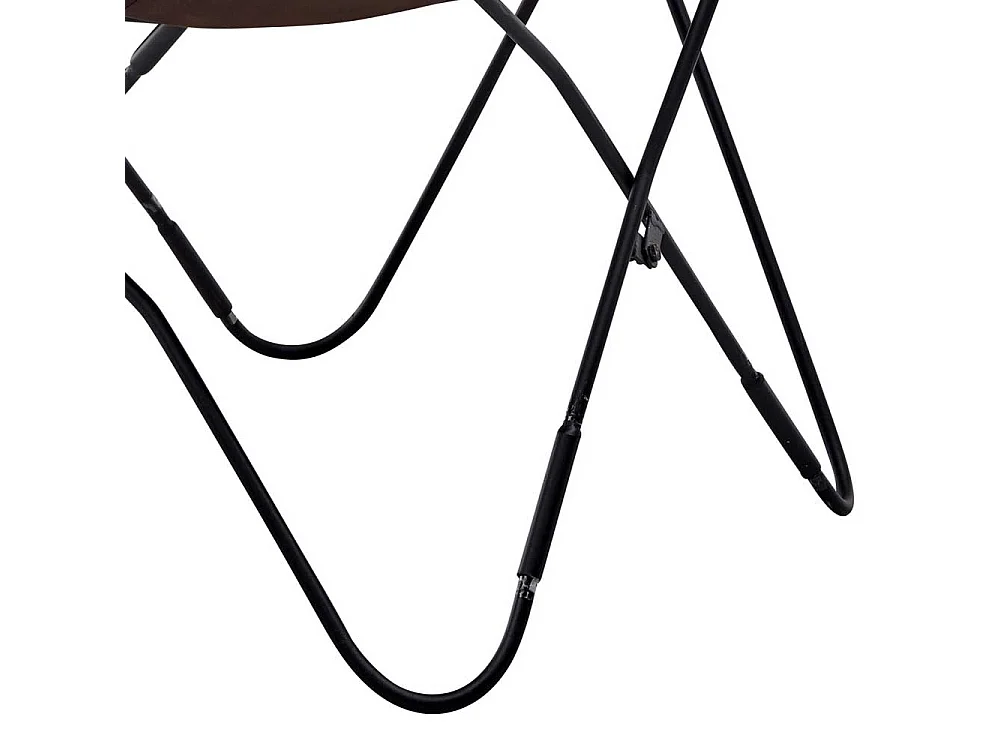 Butterfly Stuhl Vintage aus Canvas Untergestell aus Metall