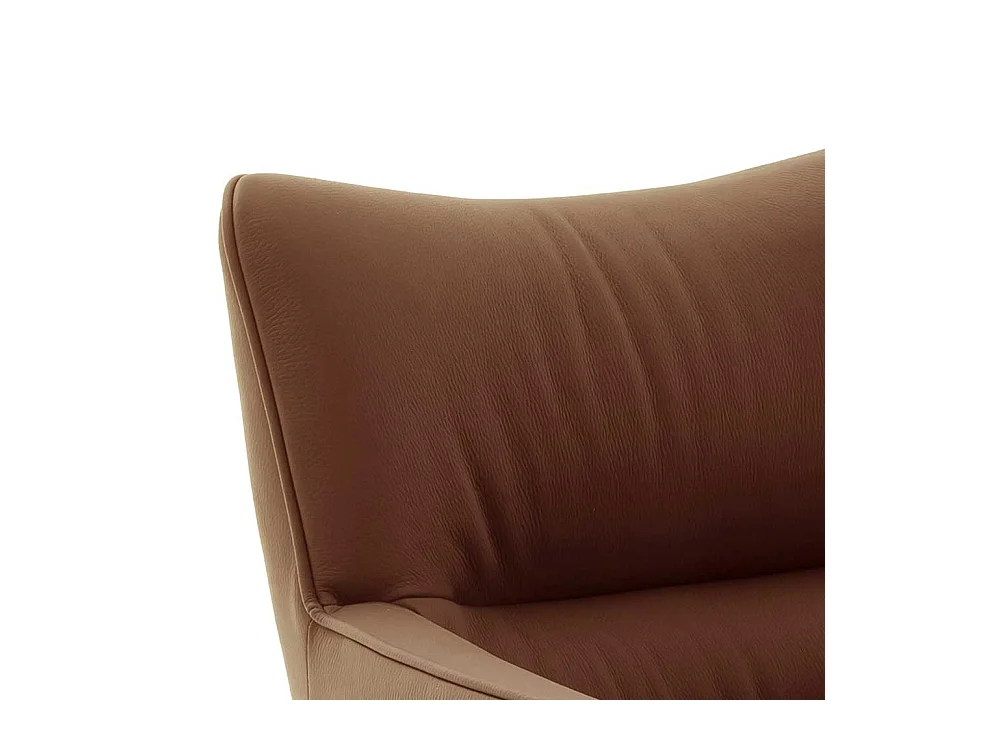 Hochwertige Armlehnstühle aus Echtleder Edelstahl (2er Set)