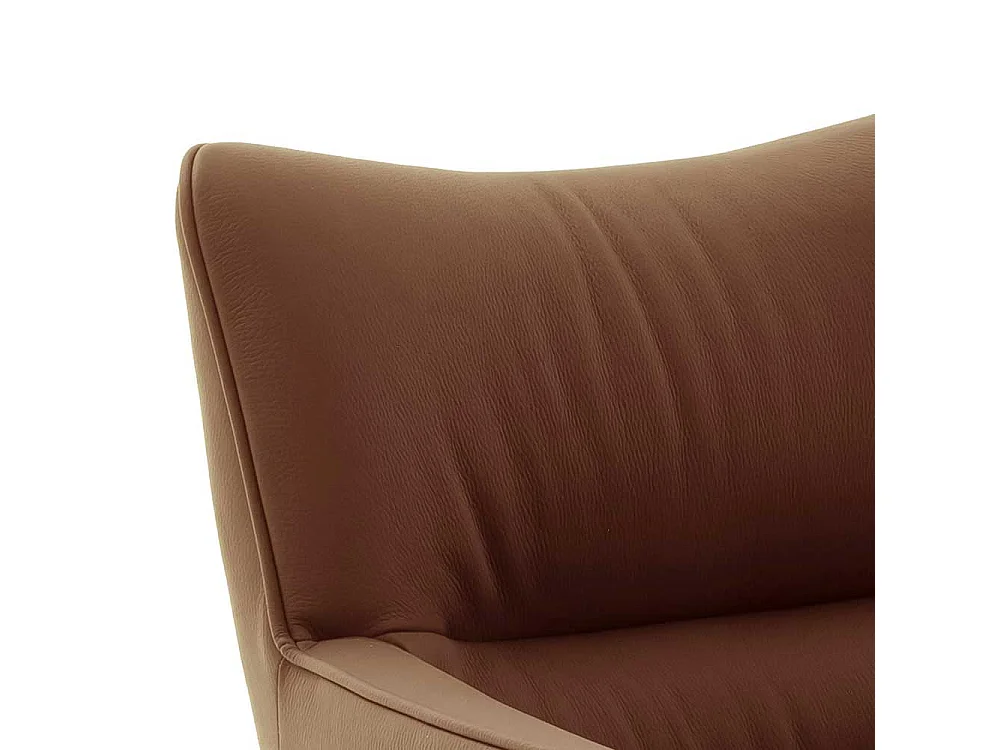 Hochwertige Armlehnstühle aus Echtleder Edelstahl (2er Set)