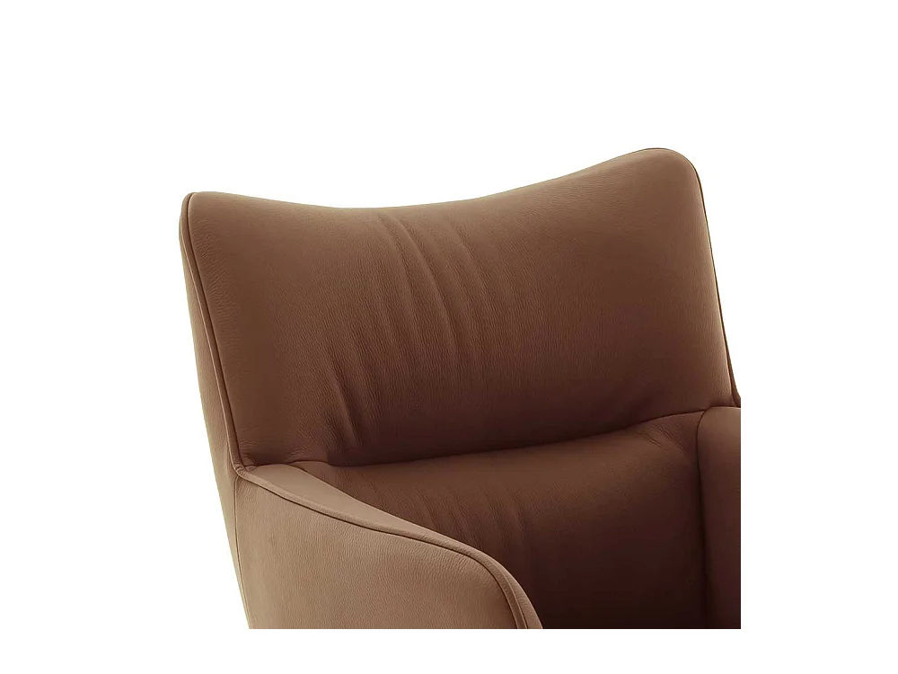 Leder Armlehnstühle drehbar Gestell aus Metall (2er Set)