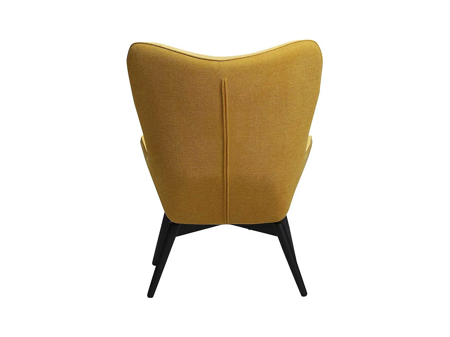 Polstersessel in Gelb Webstoff Skandi Design