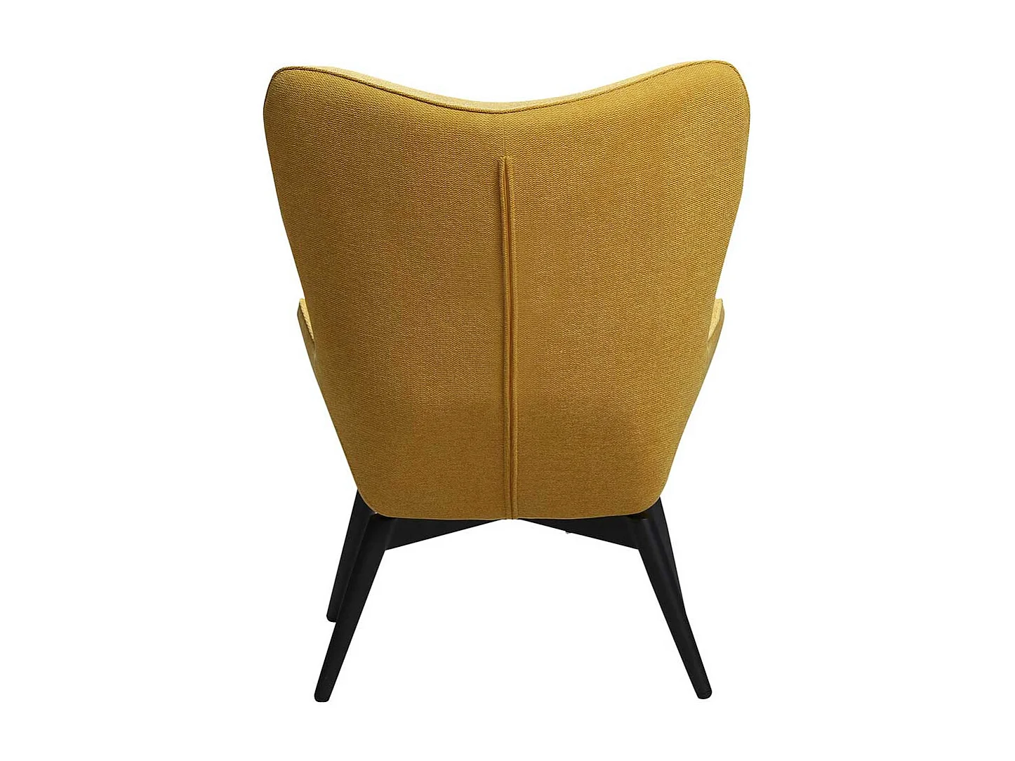 Polstersessel in Gelb Webstoff Skandi Design