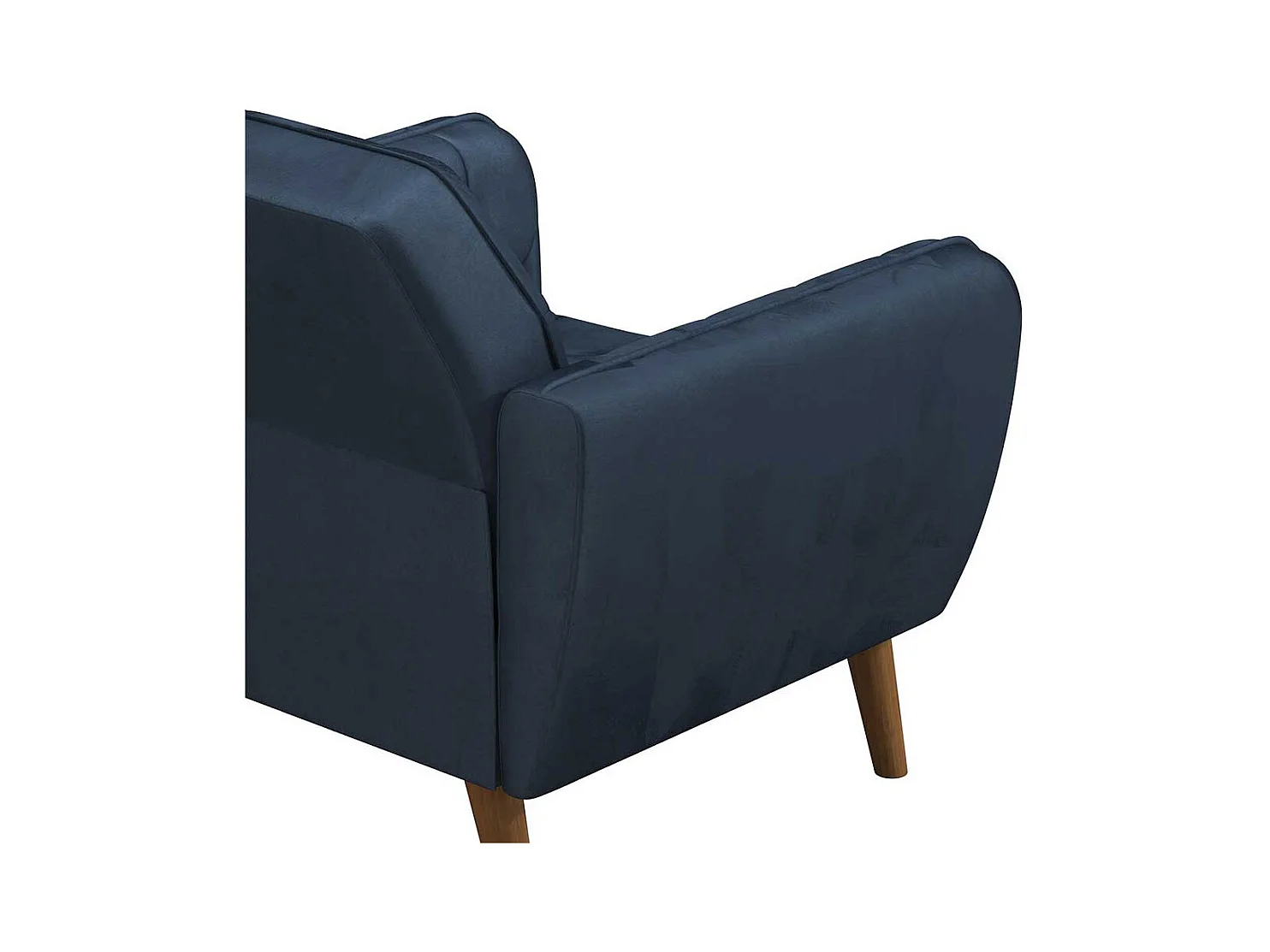 Blauer Polstersessel Retro 83x87x83 cm Samt Bezug