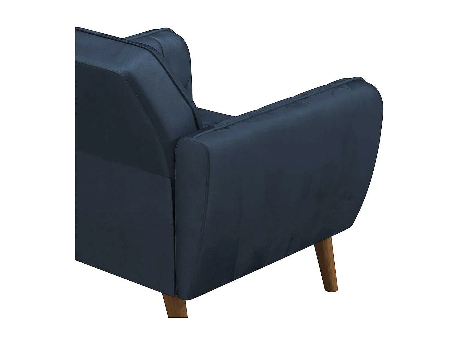 Blauer Polstersessel Retro 83x87x83 cm Samt Bezug