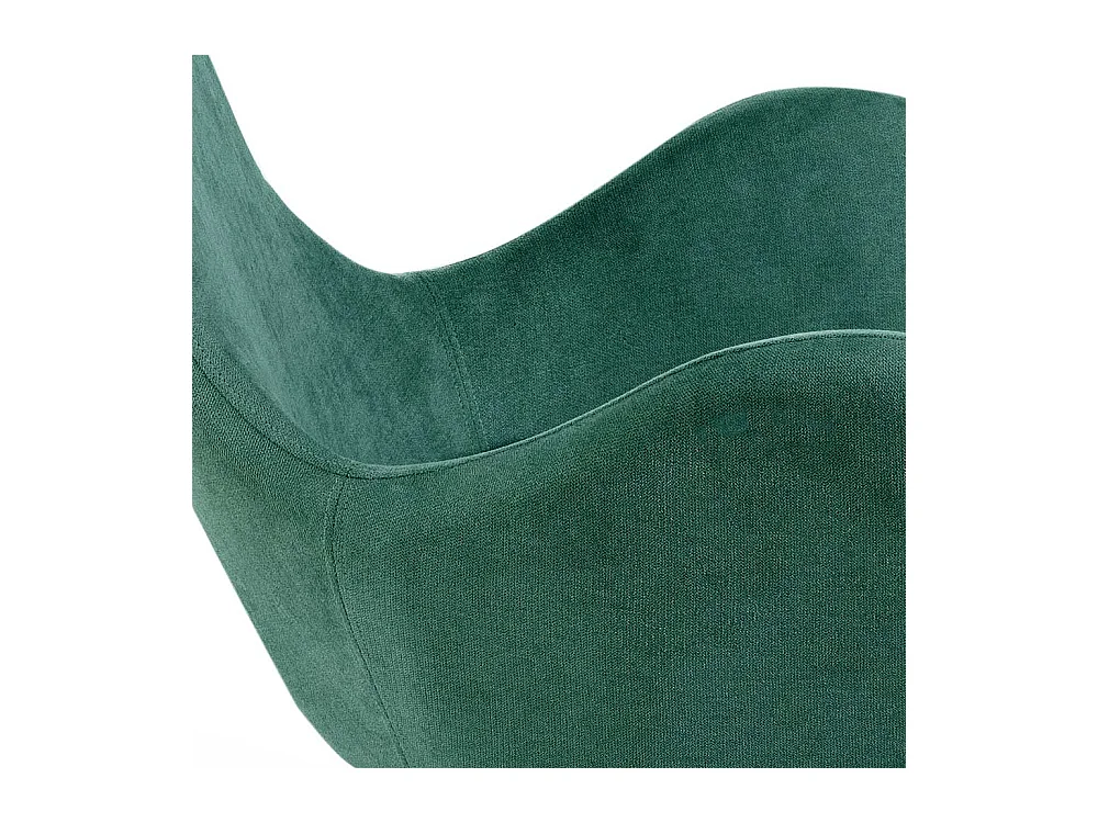 Einzelsessel Retro drehbar in Türkis und Silberfarben 42 cm Sitzhöhe