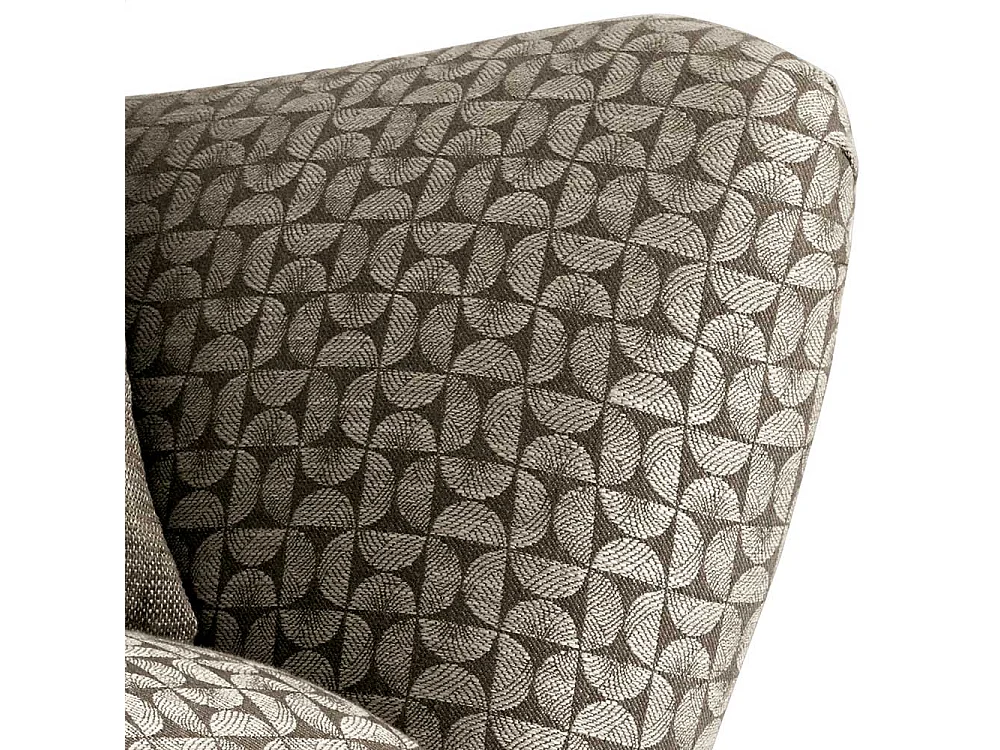 Retro Polstersessel mit Vierfußgestell aus Holz 85 cm breit