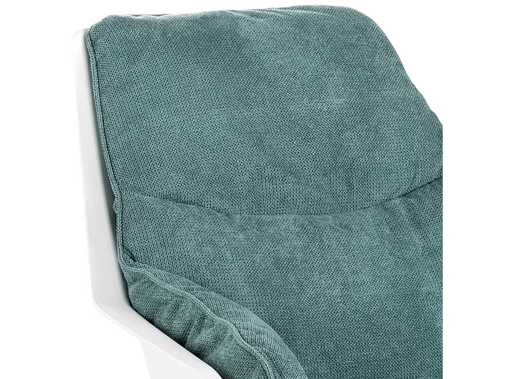 Zwei Sessel Retro Stil aus Kunststoff - Webstoff Metall (2er Set)