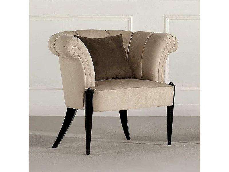 Einzelsessel Wohnzimmer im klassischen Stil 49 cm Sitzhöhe