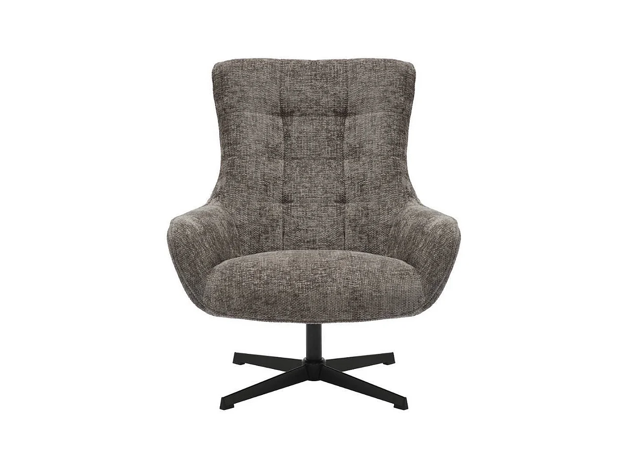 Wohnzimmersessel Drehsessel aus Chenillegewebe mit Sterngestell