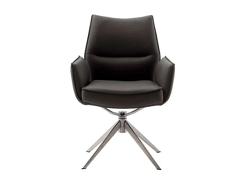 Stuhl Küche Esstisch Sessel aus Echtleder drehbar (2er Set)