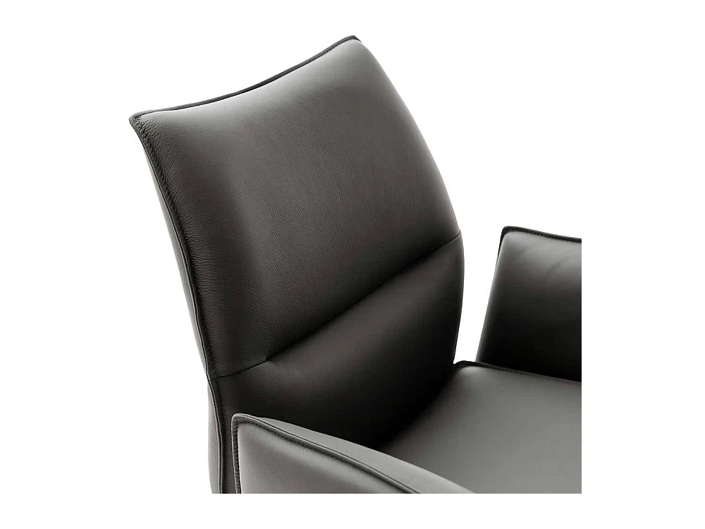 Stuhl Küche Esstisch Sessel aus Echtleder drehbar (2er Set)