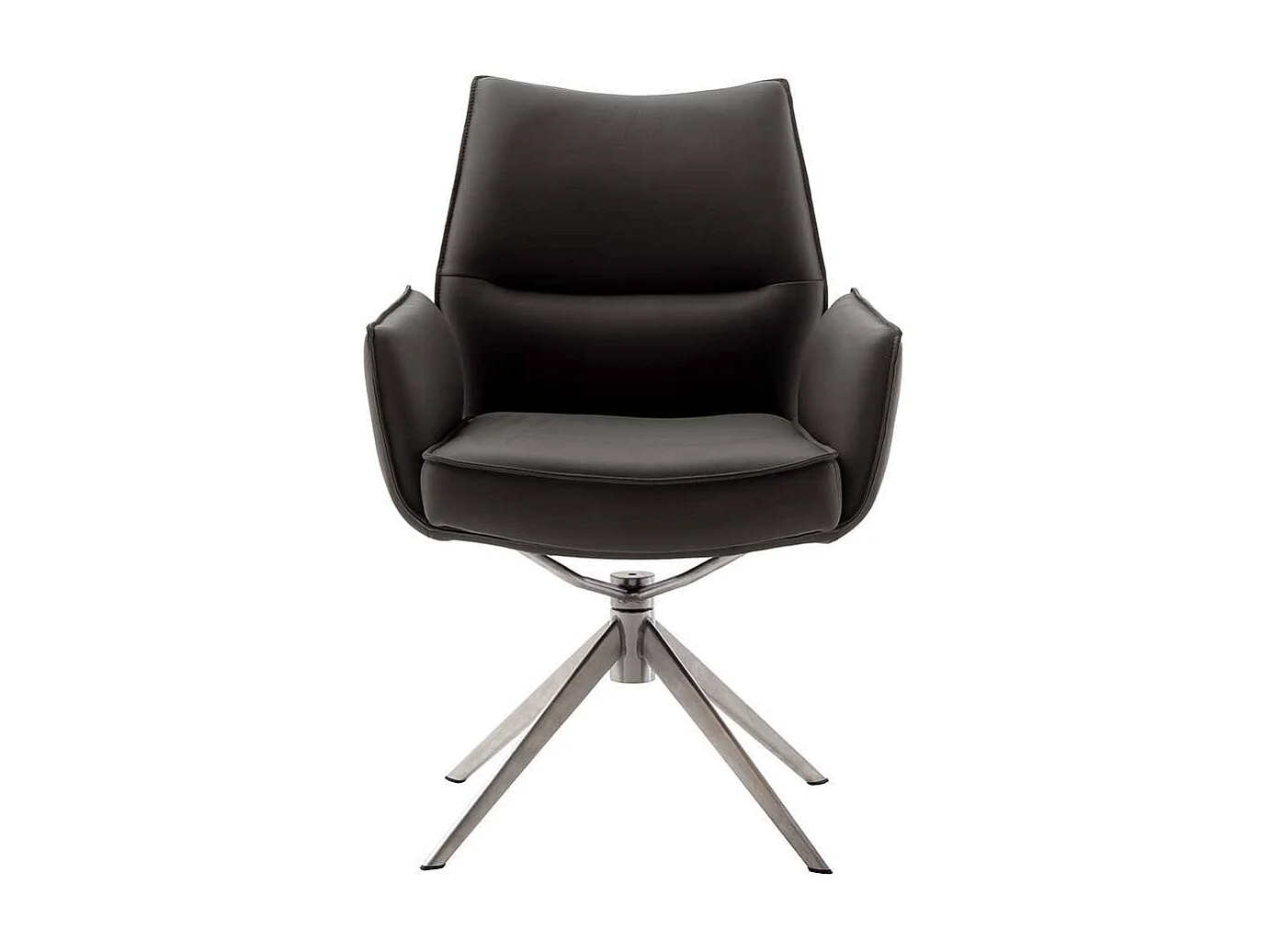 Stuhl Küche Esstisch Sessel aus Echtleder drehbar (2er Set)