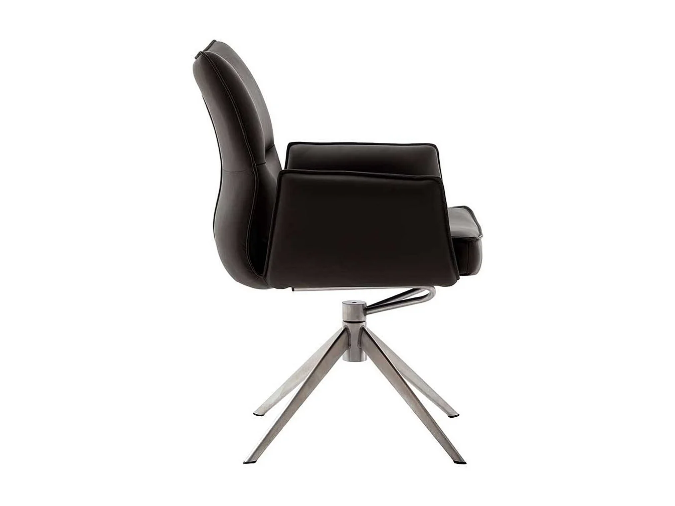 Stuhl Küche Esstisch Sessel aus Echtleder drehbar (2er Set)