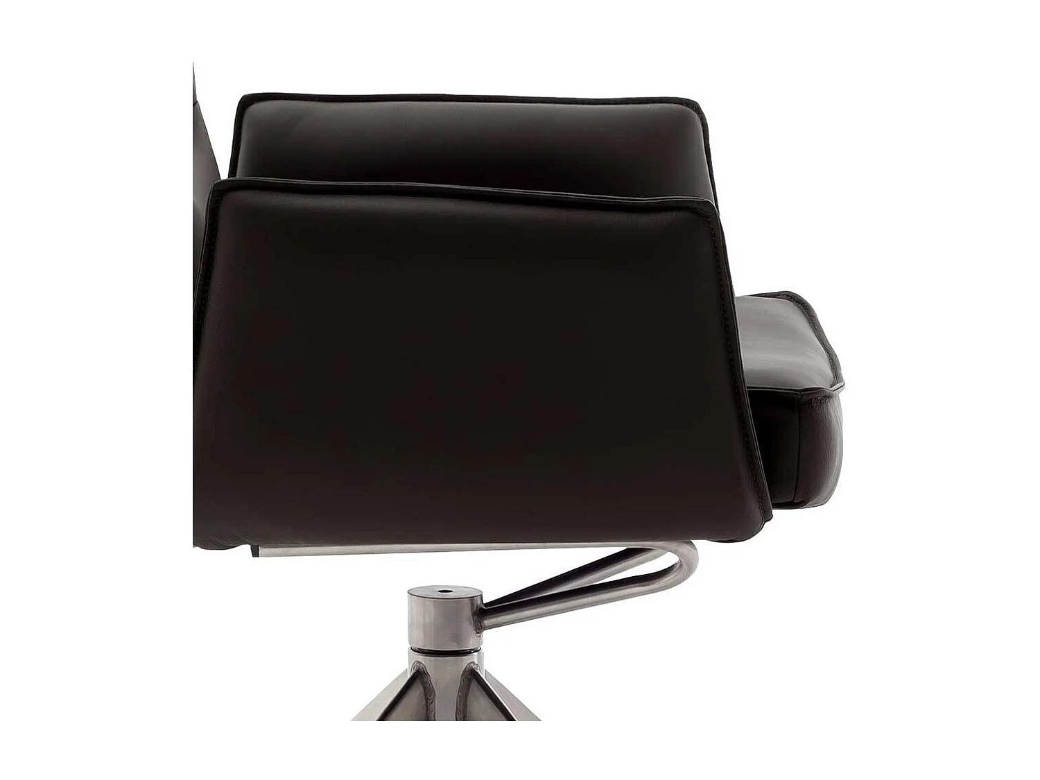 Stuhl Küche Esstisch Sessel aus Echtleder drehbar (2er Set)