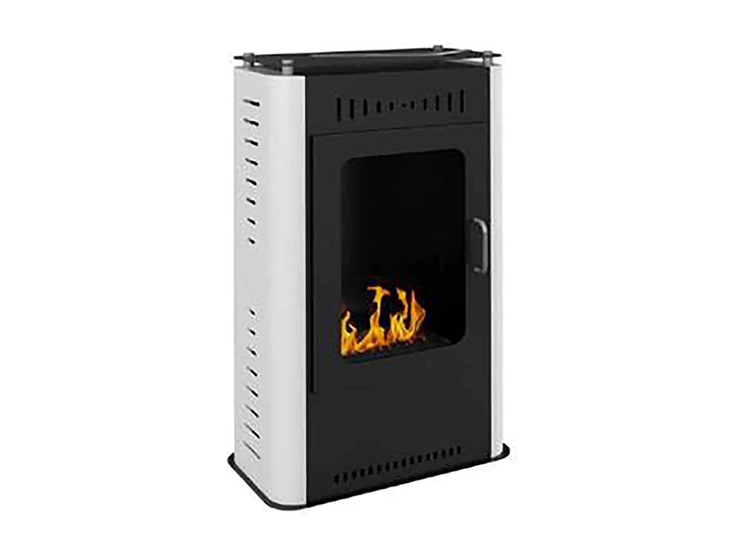 Bioethanol-Ofen Appiano, Heizvolumen bis 30 m² Made in Italy, 27x50x80h cm Weiß