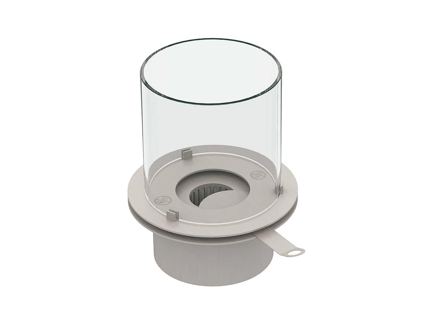 Bruciatore Ardore, Combustibile Bioetanolo Ecoflame Made in Italy, Grigio