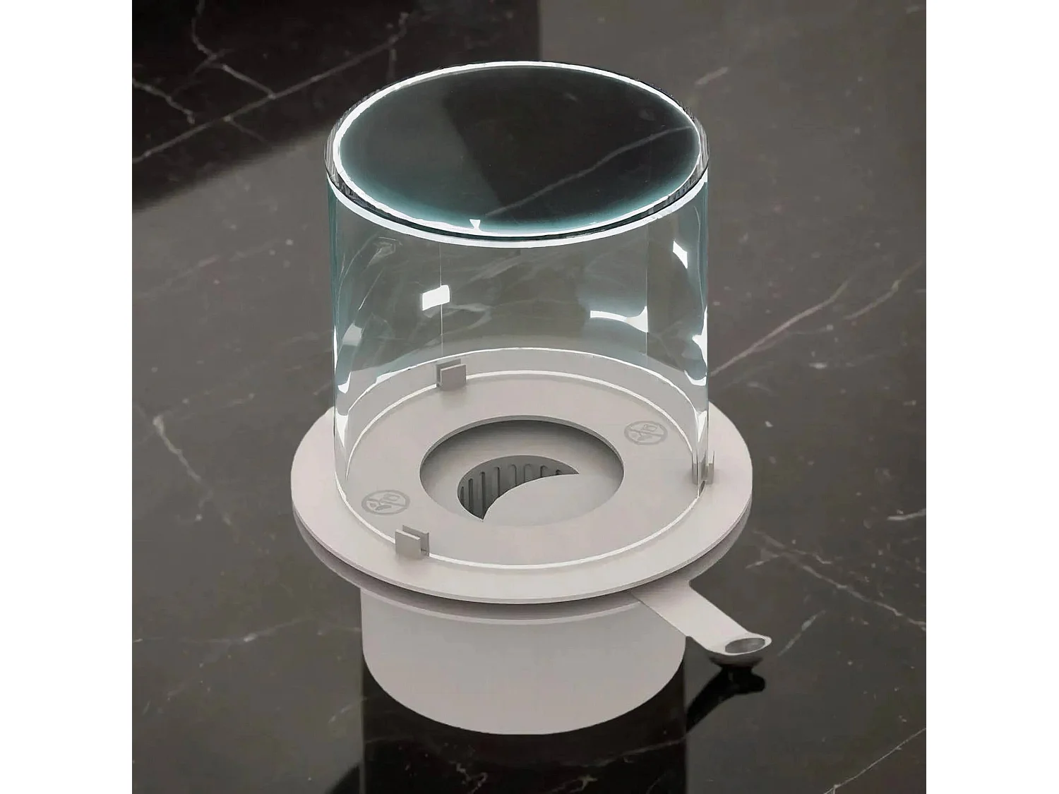 Bruciatore Ardore, Combustibile Bioetanolo Ecoflame Made in Italy, Grigio