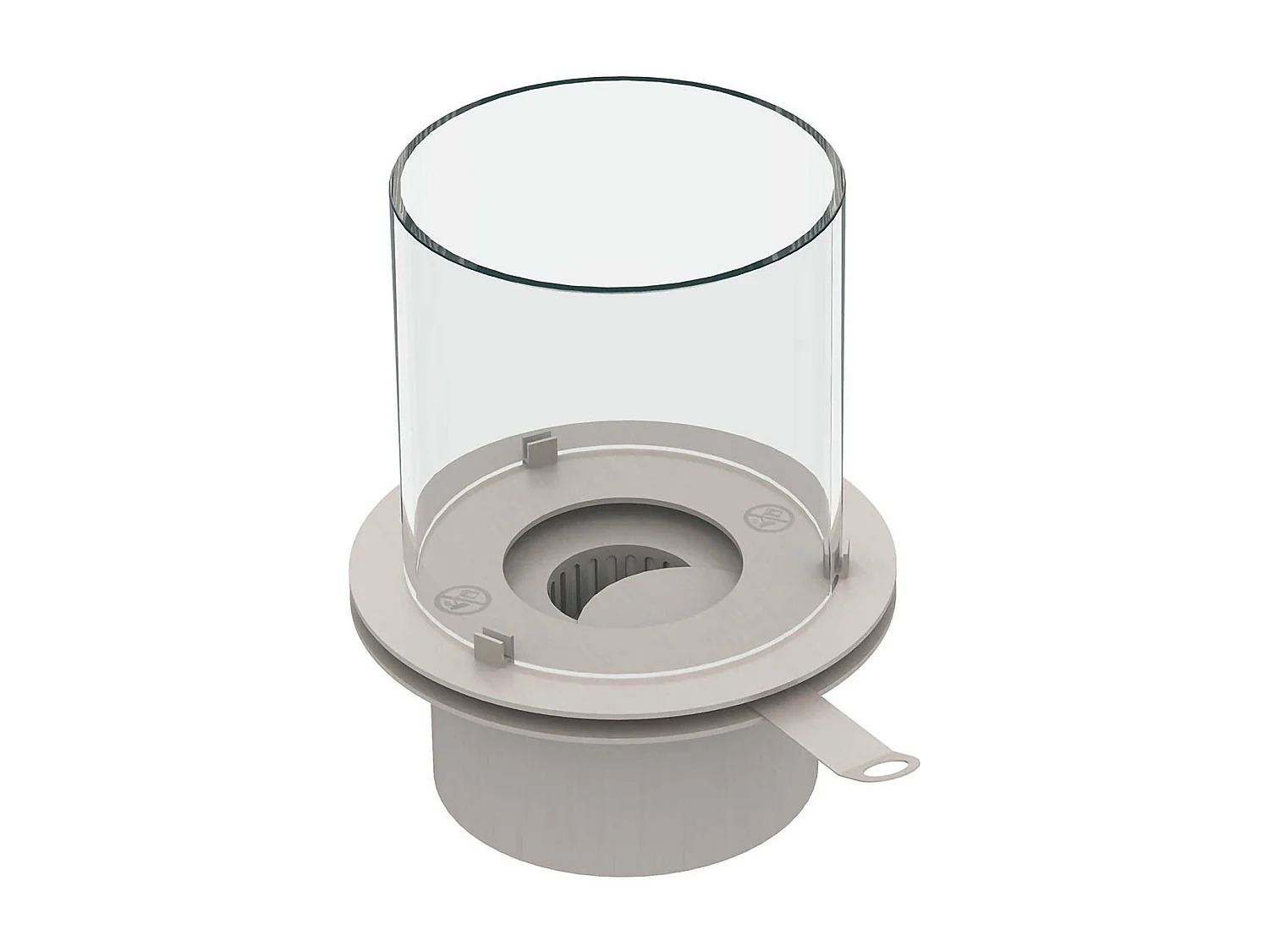Ecoflame Bioethanol Brenner: Made in Italy, Grau