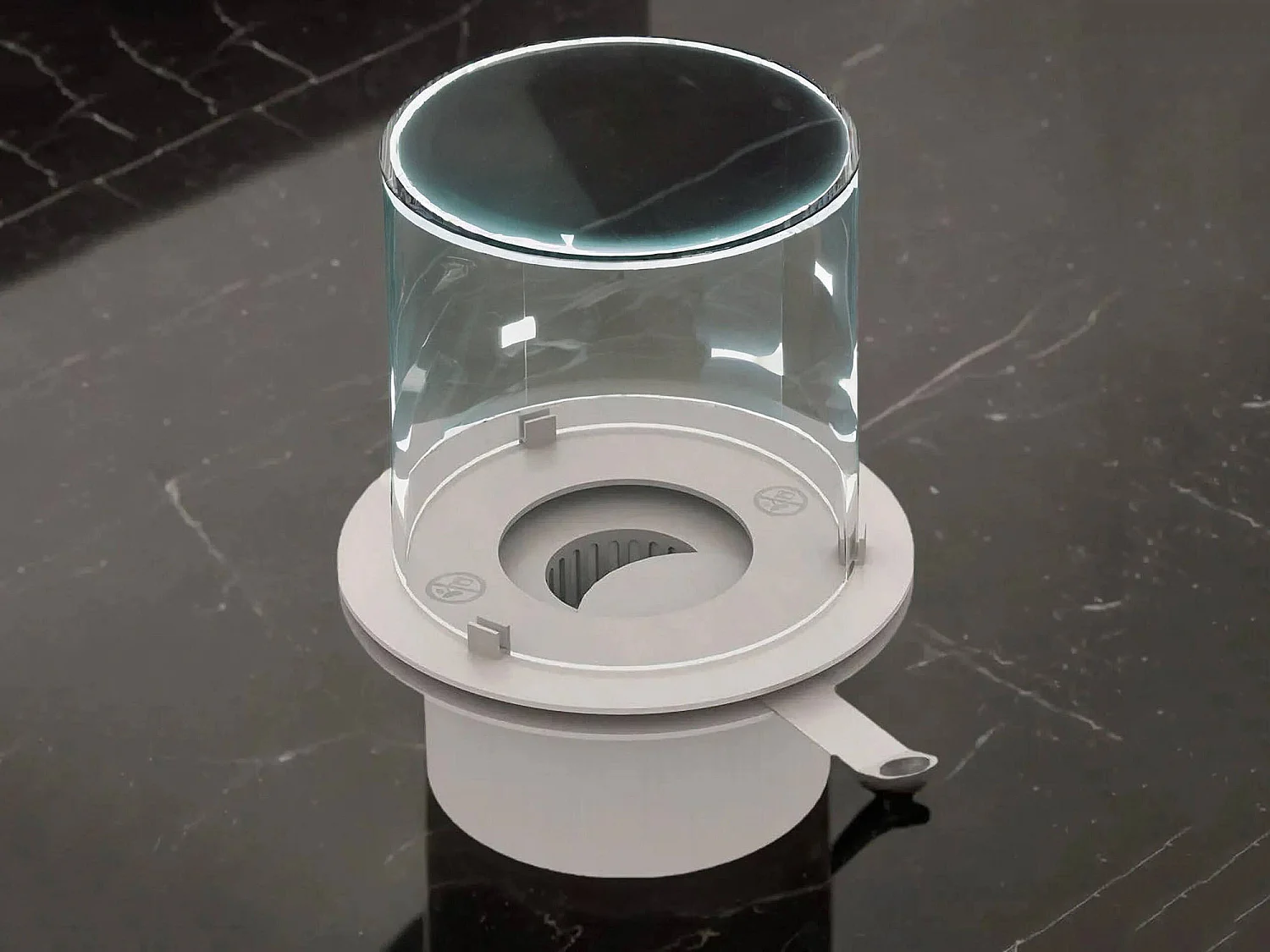 Bruciatore Ardore, Combustibile Bioetanolo Ecoflame Made in Italy, Grigio