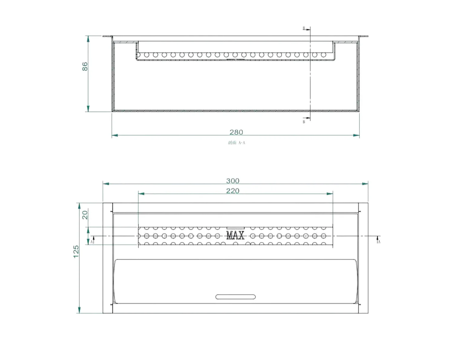 Queimador Tarawera, Fogão, Elemento de Aquecimento, Incinerador, Fabricado em Itália, 13x30 h9 cm, Prata