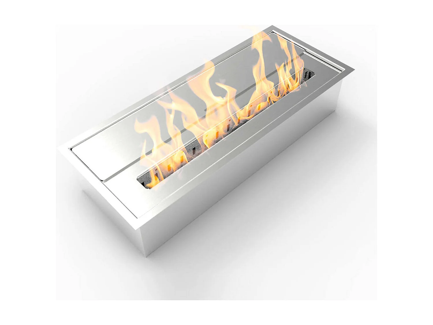Arosio Brenner, Bioethanol Brennstoff Ecoflame Made in Italy, Silber