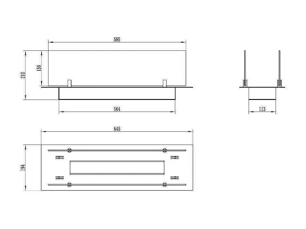 Bruciatore Affile, Combustibile Bioetanolo Ecoflame Made in Italy, Nero