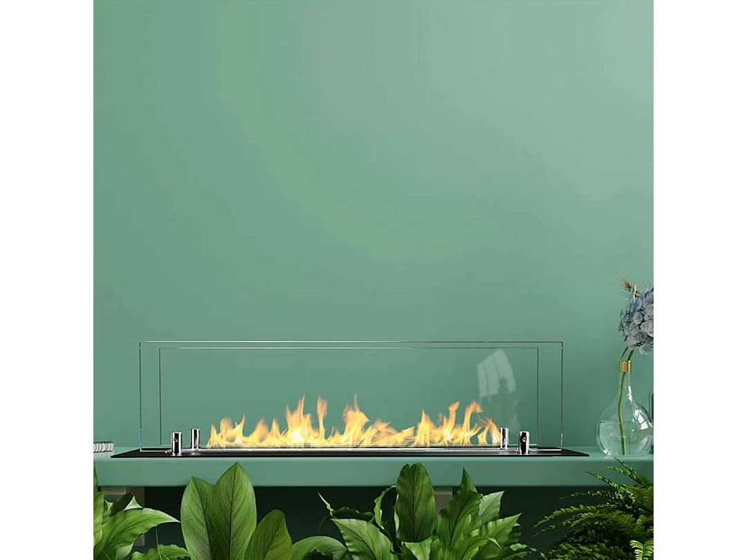 Bruciatore Affile, Combustibile Bioetanolo Ecoflame Made in Italy, Nero