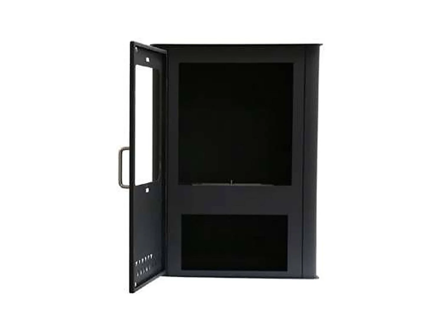 Fogão a bioetanol Rota, Lareira a bioetanol, Fogão ecológico, Aquecedor sem chaminé, Fabricado em Itália, 50x30 h68 cm, Cinzento