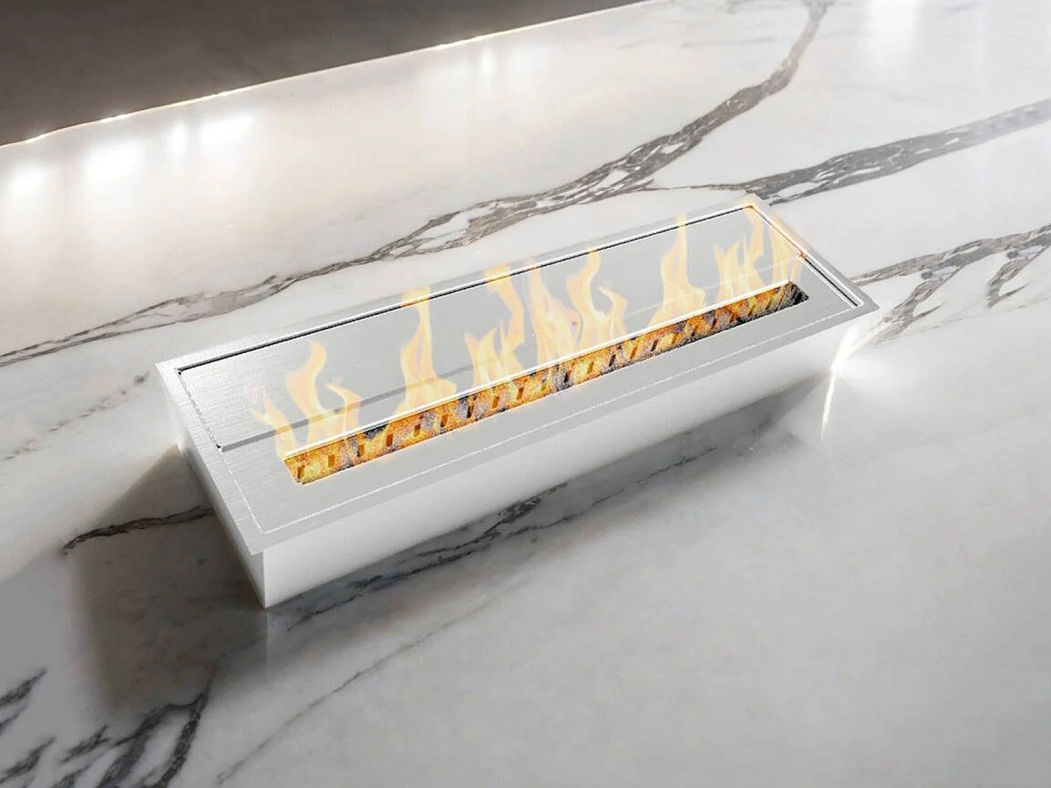 Bruciatore Sardi, Combustibile Bioetanolo Ecoflame Made in Italy, Argento